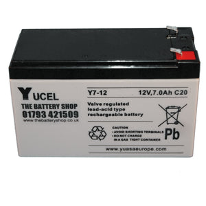 Y7-12 Yuasa Yucel 12v 7Ah Lead Acid Battery Yuasa Yucel Industrial Batteries The Lamp Company - The Lamp Company