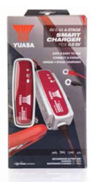 YCX0.8A6 6v Yuasa 6v 0.8A 4-Stage Smart Charger Yuasa Battery Chargers The Lamp Company - The Lamp Company
