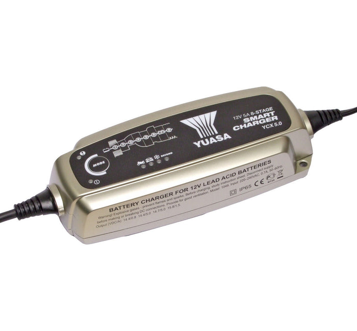 YCX5.0 Yuasa 12v 5.0A 8-Stage Smart Charger