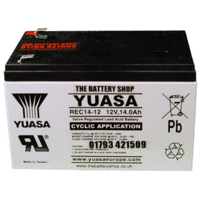 Yuasa REC14-12 12v 14Ah Cyclic Battery Yuasa REC Batteries The Lamp Company - The Lamp Company
