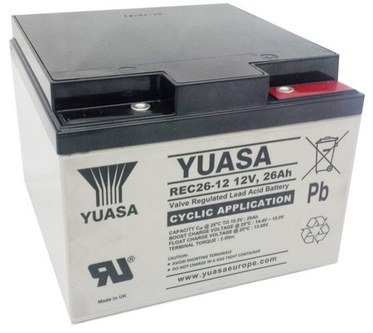 Yuasa REC26-12 Cyclic Battery 12v 26Ah (replaces NPC24-12)