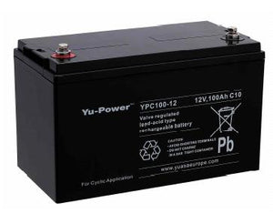 Yuasa Yu-Power YPC100-12 Cyclic Battery 12v 100Ah Yuasa YPC Cyclic Batteries The Lamp Company - The Lamp Company